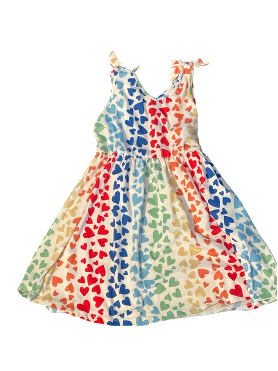 PatPat Other - Girls Rainbow Heart Print Tie-Shoulder Sundress, Size 5-6